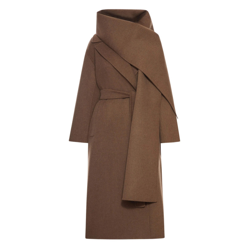 's Max Mara Wrap-collar Belted Coat