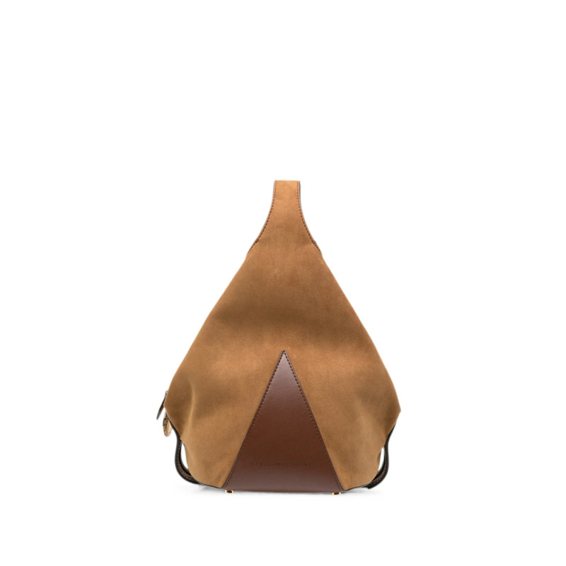 Stella Mccartney Small Appaloosa Logo-charm Suede-effect Tote Bag