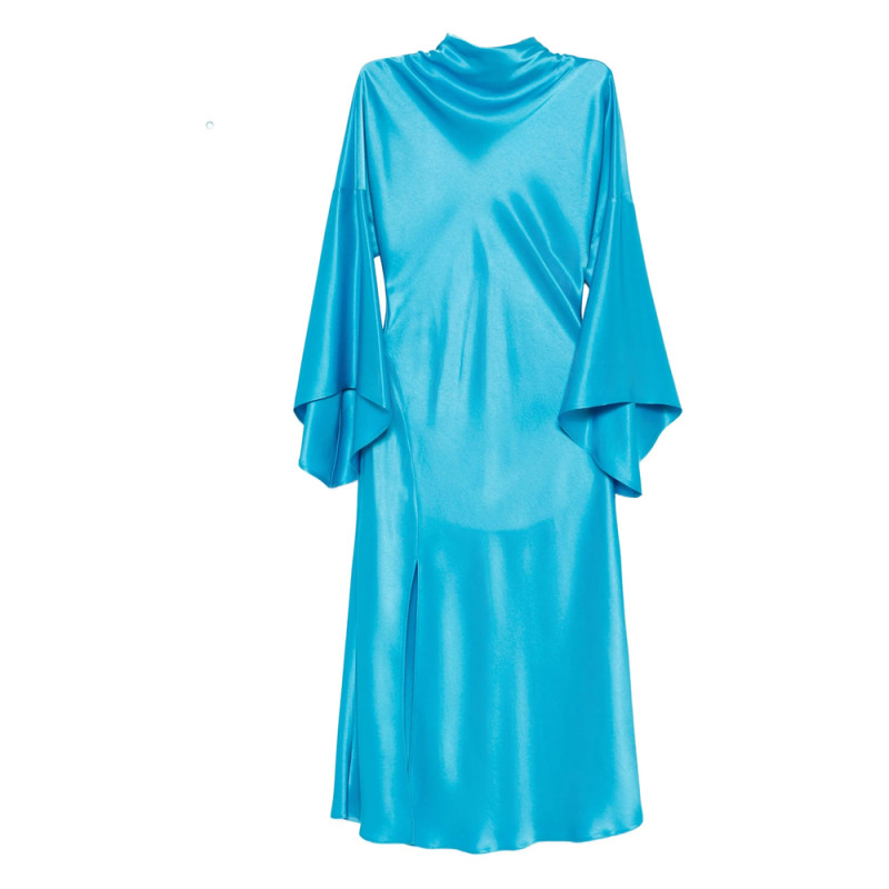 Pinko Flared-sleeve Slit Dress