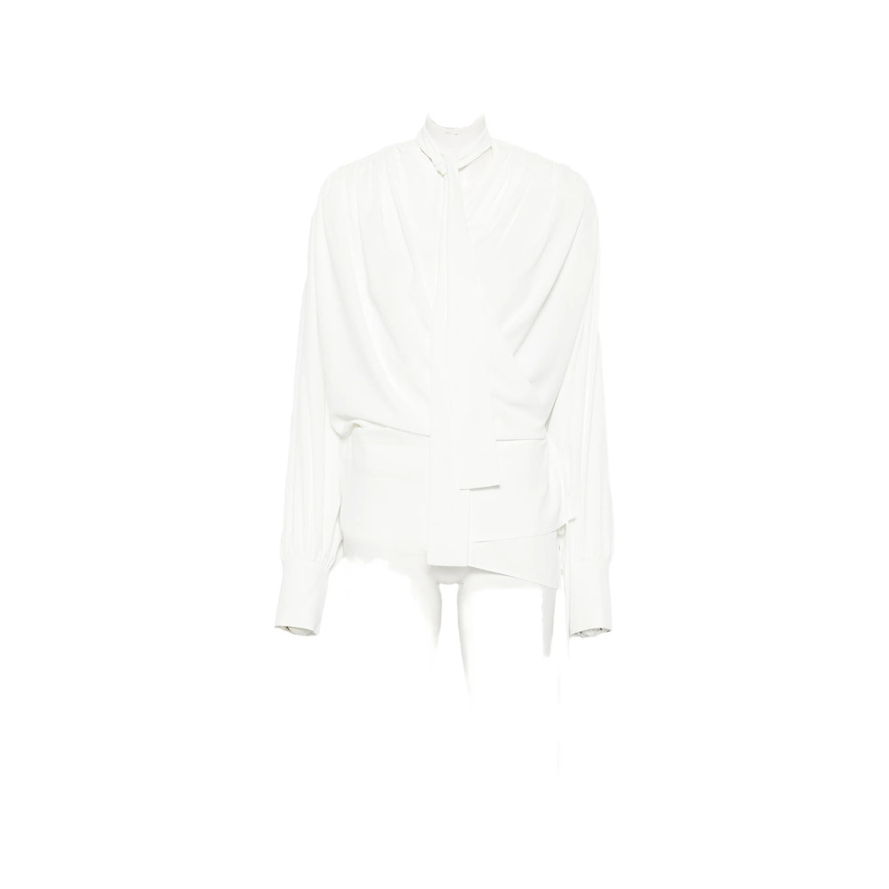 Iro Scarf-neck Draped Blouse