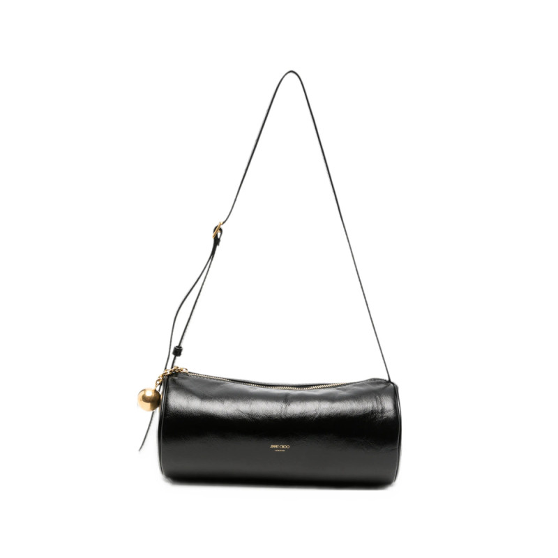 Jimmy Choo Tube Mini Leather Clutch Bag