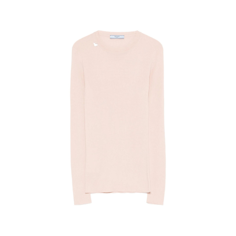 Prada Appliqué Wool Sweater