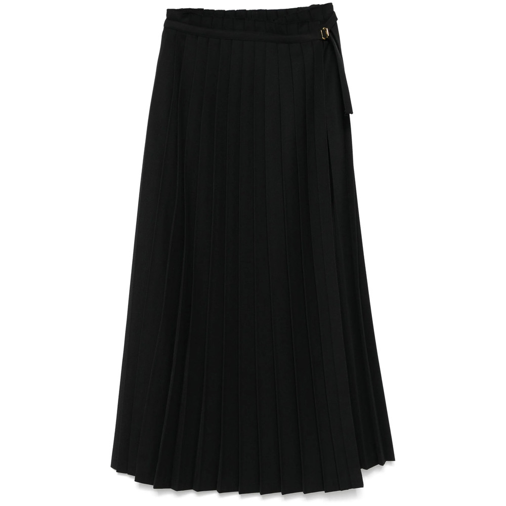 Ami Pleated Maxi Skirt
