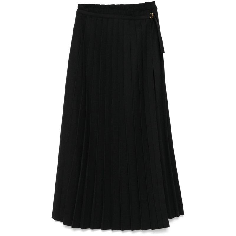 Ami Pleated Maxi Skirt