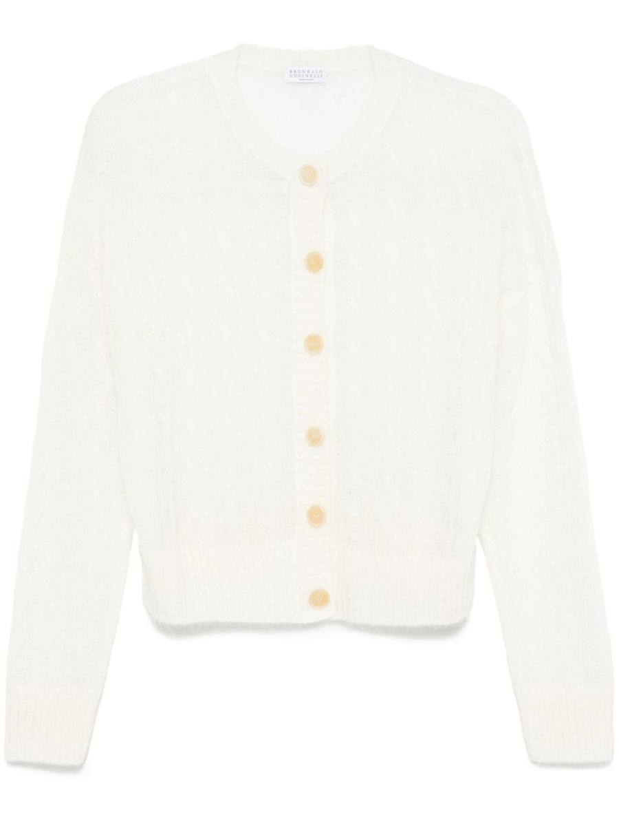 cable-knit cardigan