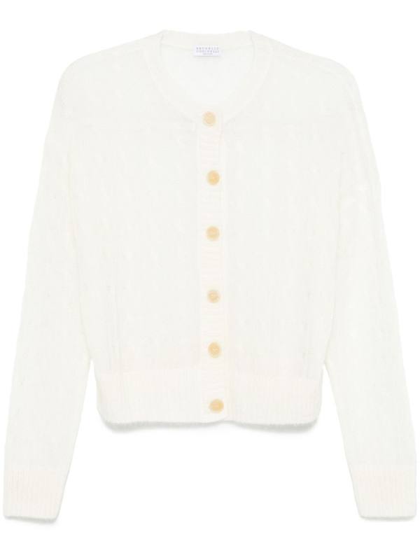 cable-knit cardigan
