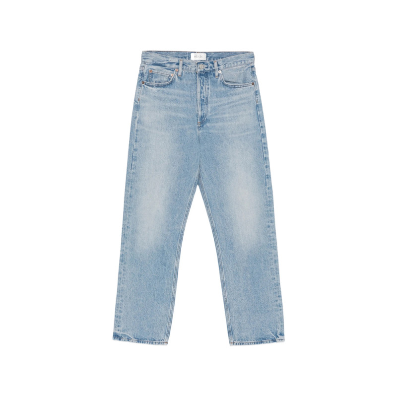 Agolde Whiskered Faded Jeans