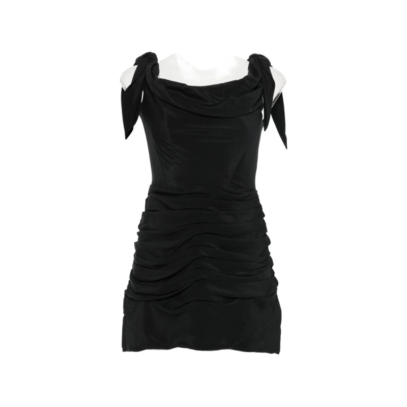 Cult Gaia Deanna Ruched Tie-strap Dress