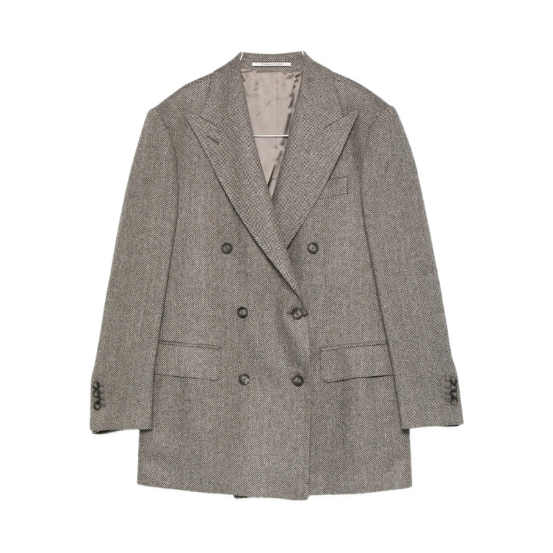 Tagliatore Herringbone Double-breasted Jacket