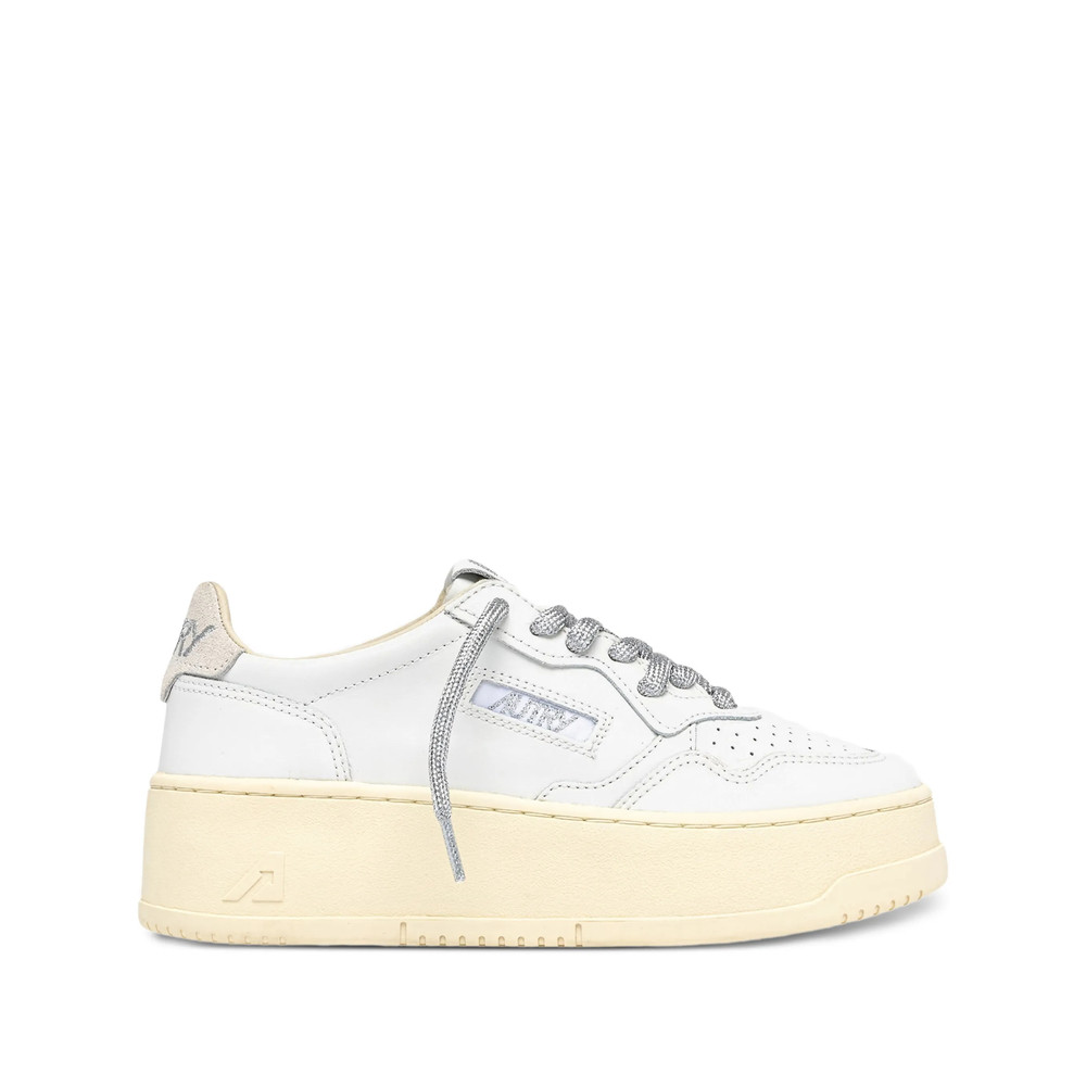 Autry Medalist Platform Leather Sneakers