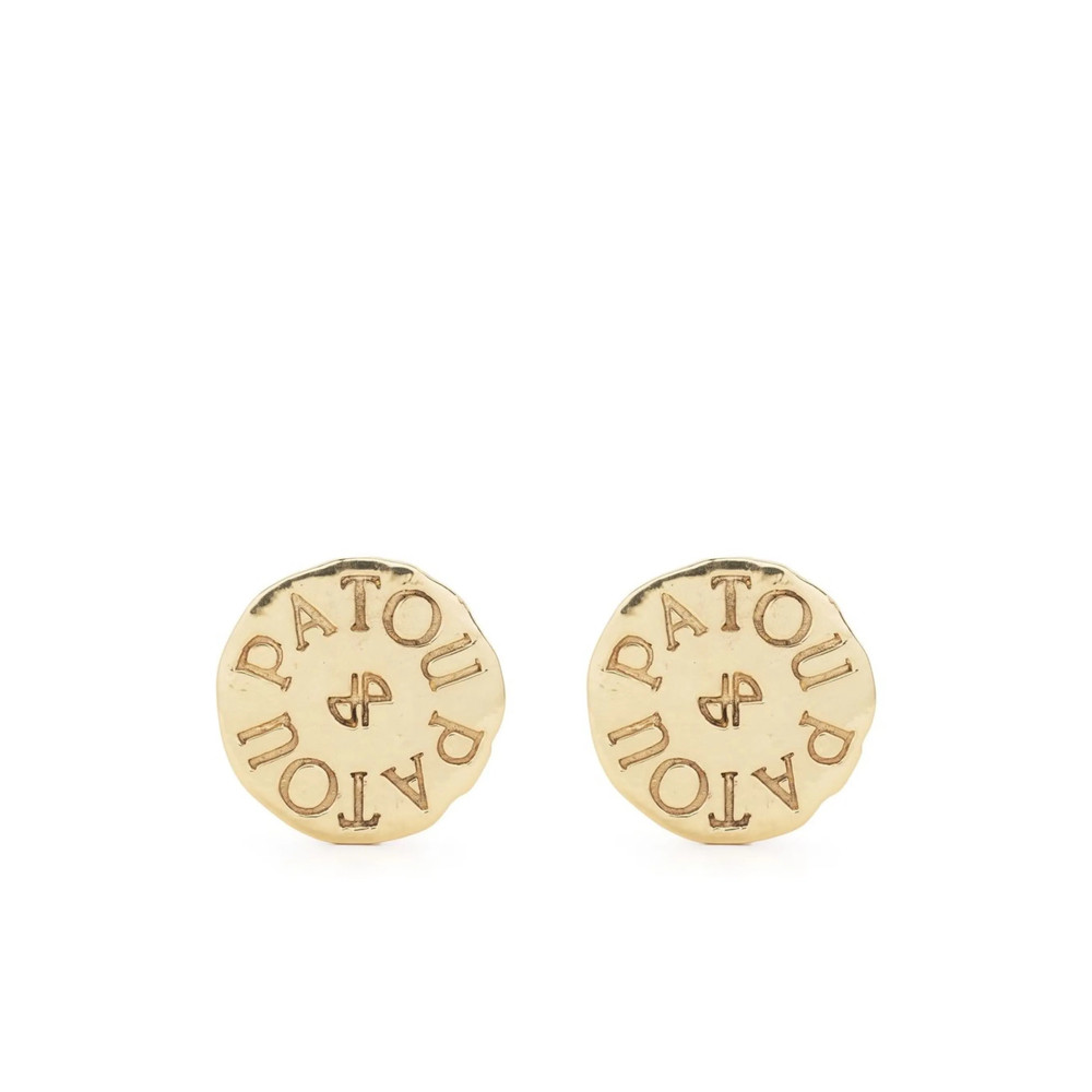 Patou Logo-engraved Coin Earrings