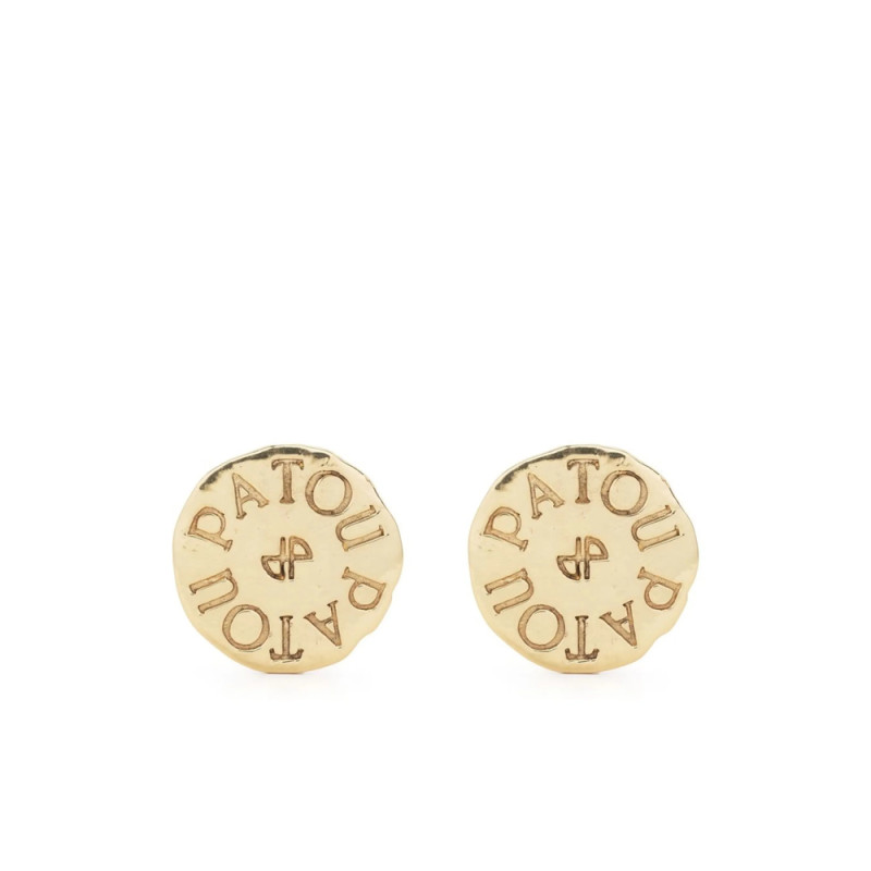 Patou Logo-engraved Coin Earrings