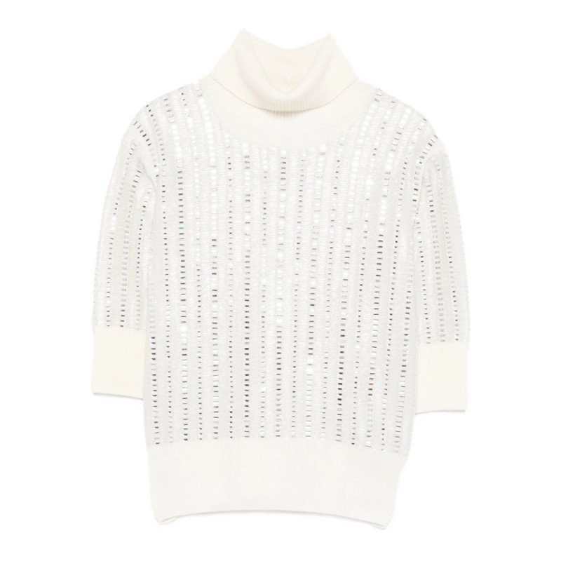 Ermanno Scervino Embellished Turtleneck Top