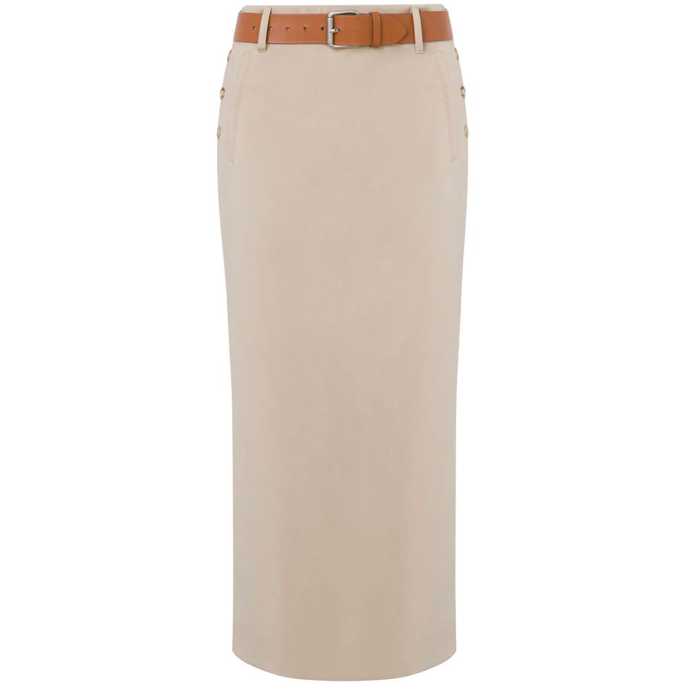 Moschino Belted Midi Skirt