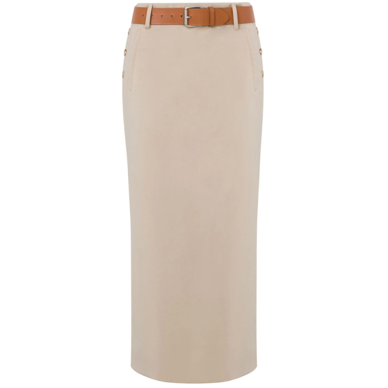 Moschino Belted Midi Skirt