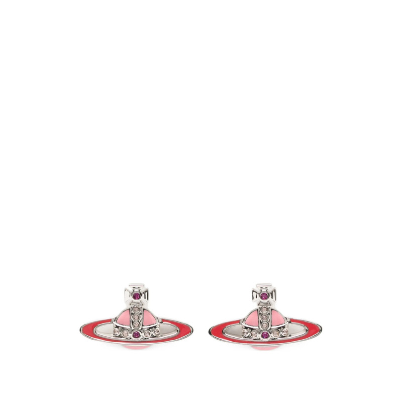 Vivienne Westwood Small Neo Bas Relief Orb Crystal-embellished Earrings