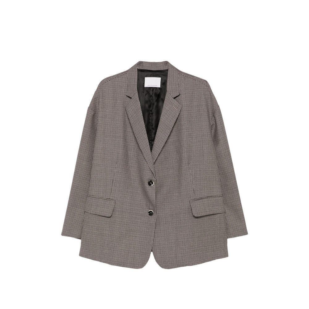 Nineinthemorning Houndstooth-pattern Oversized Jacket