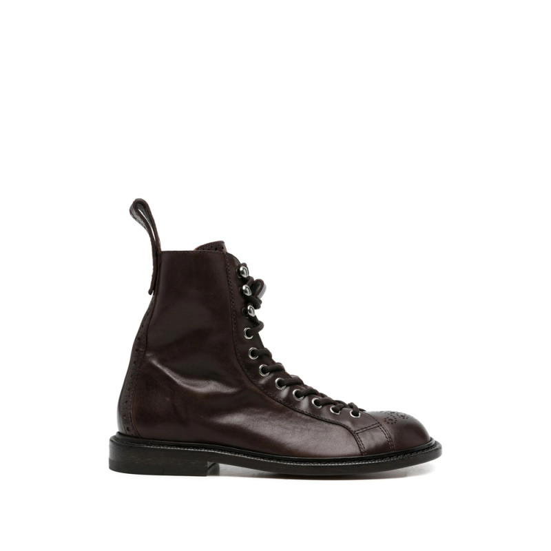 Versace Lace-up Brogue Boots
