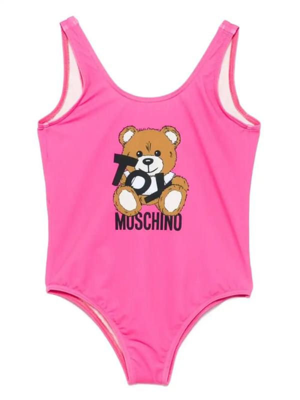 teddy bear-print swimsuit