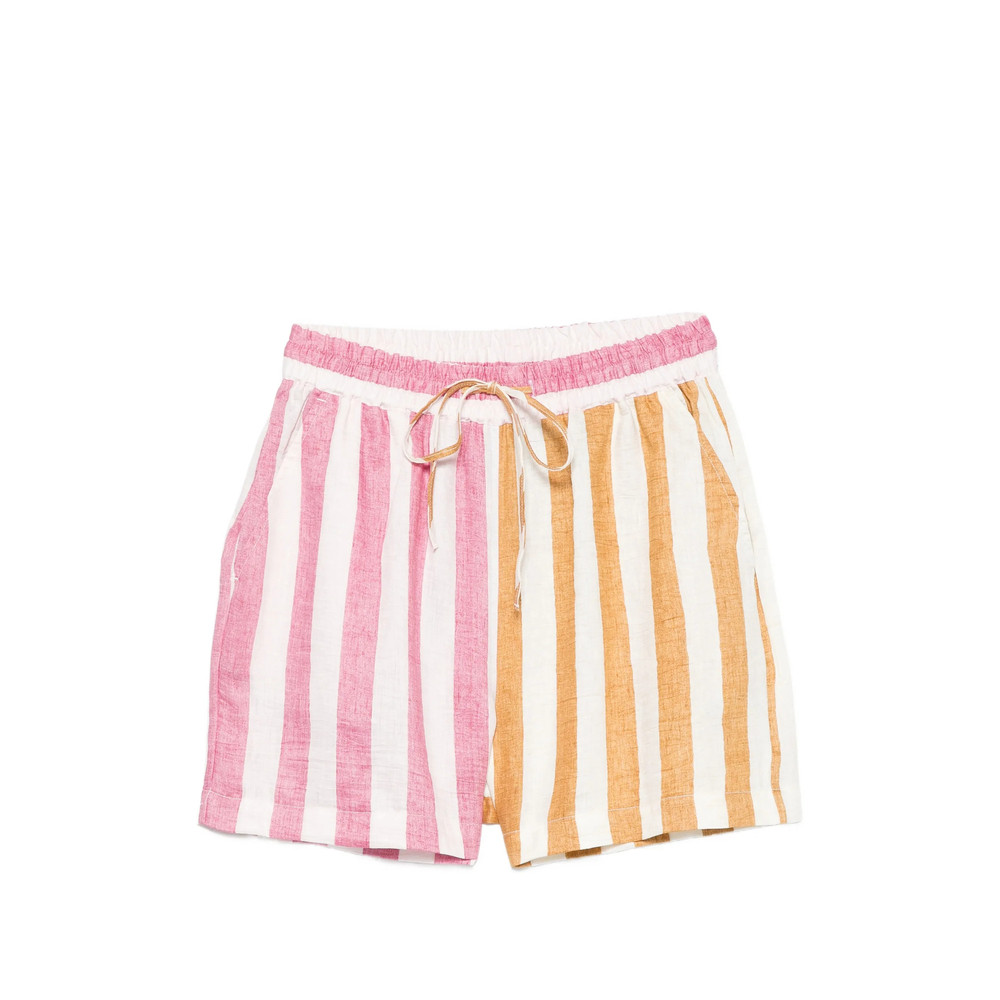 Susanna Blu Striped Drawstring Shorts