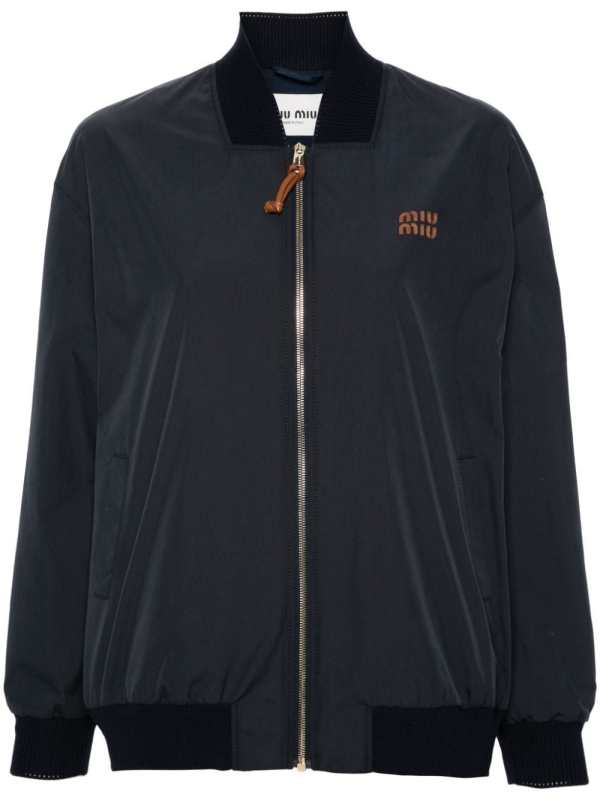 logo-patches bomber jacket