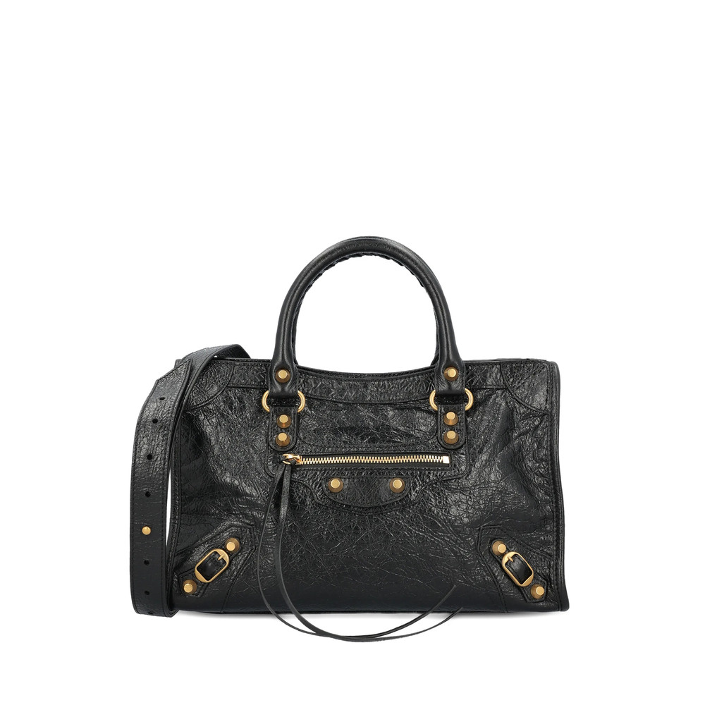 Balenciaga Small Le City Stud Textured Tote Bag