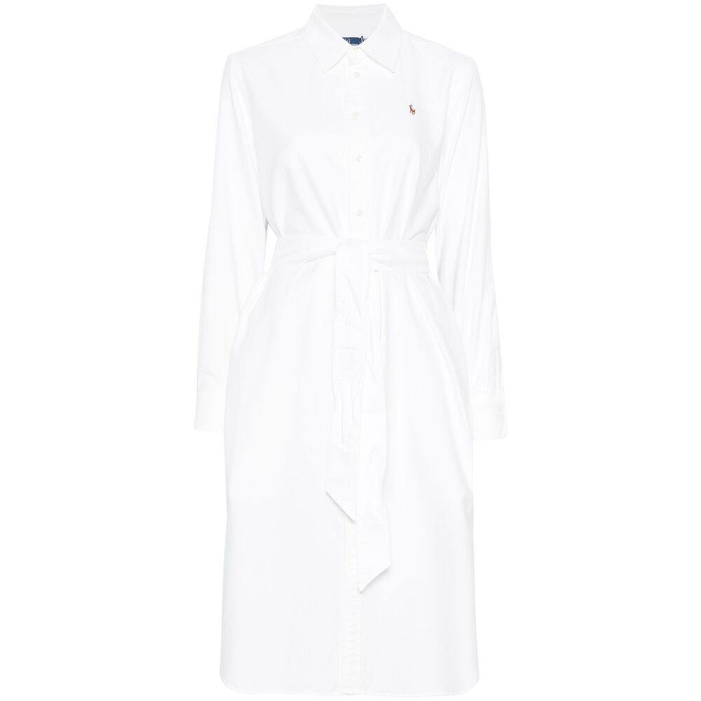 Ralph Lauren Polo Pony-embroidered Midi Dress
