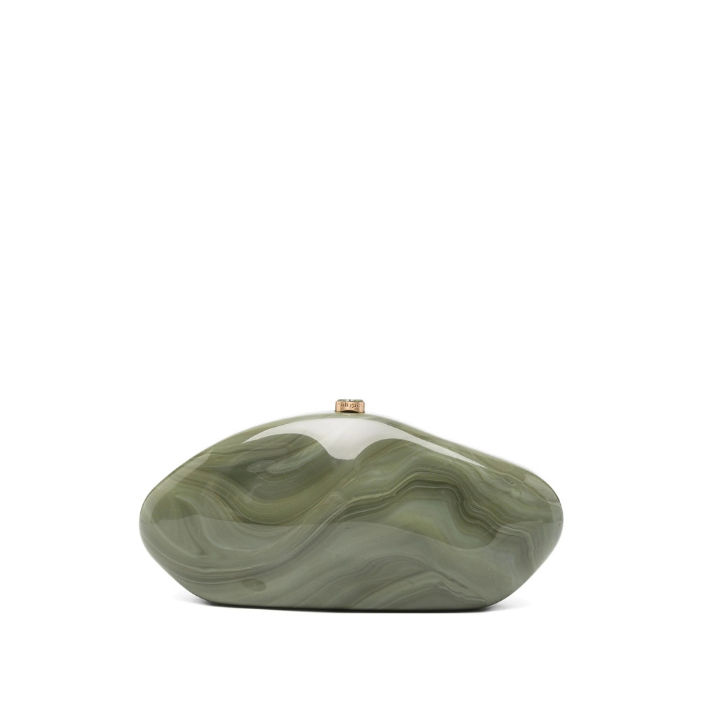 Cult Gaia Marble-effect Clutch Bag
