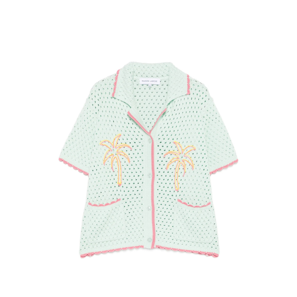 Maison Labiche Souchier Palm Crochet Shirt