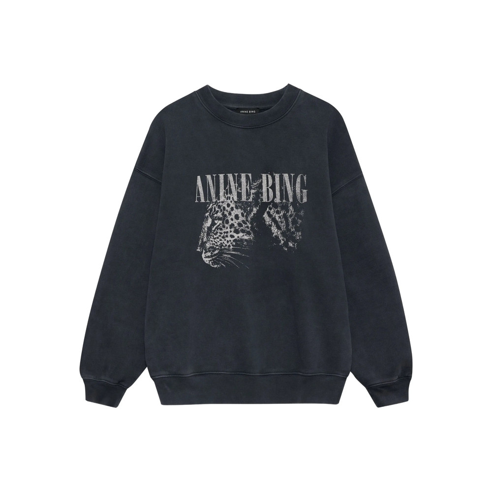 Anine Bing Spencer Leopard-print Sweatshirt
