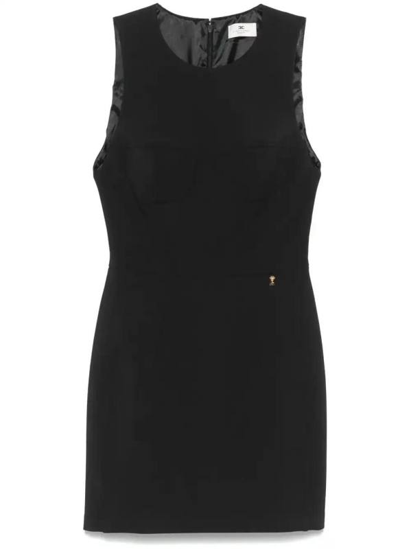 floral-charm crepe mini dress
