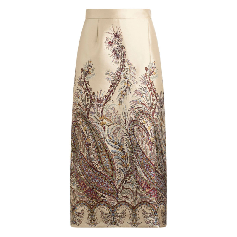 Etro Paisley Jacquard Midi Skirt