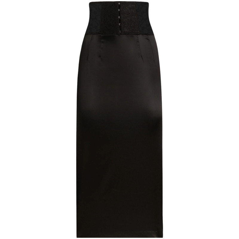 Dolce & Gabbana Lace-appliqué Midi Skirt