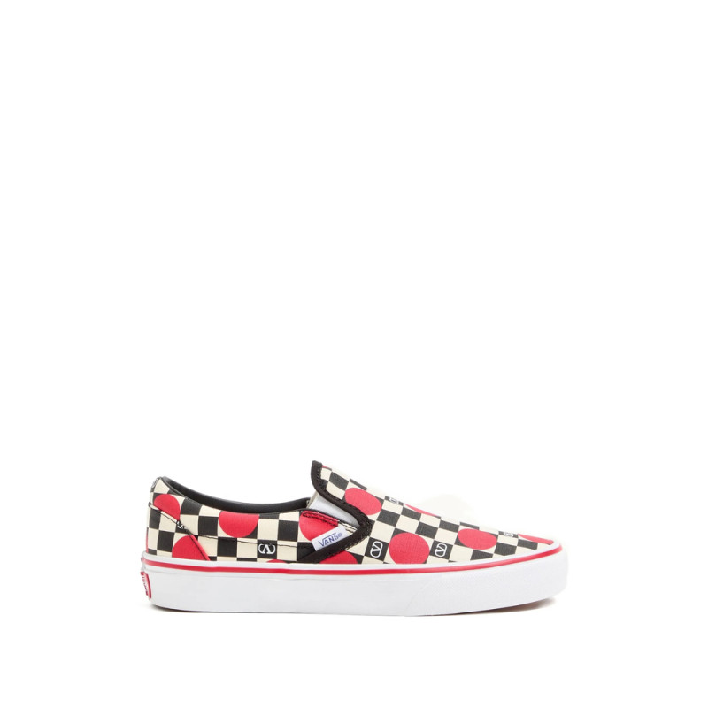 Vans X Valentino X Vans VLogo Checkerboard Slip-on Sneakers