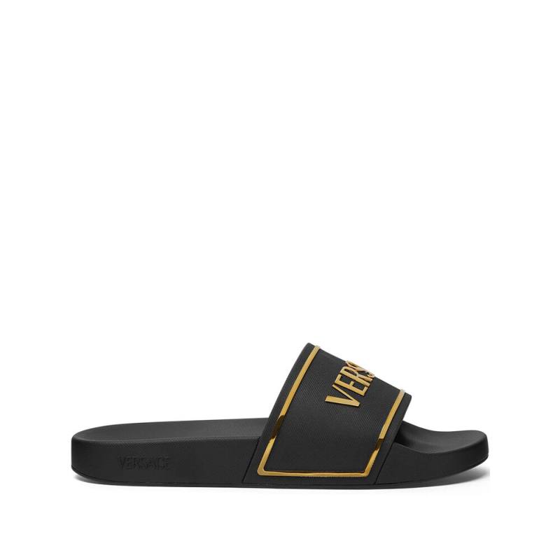Versace Logo-print Slides