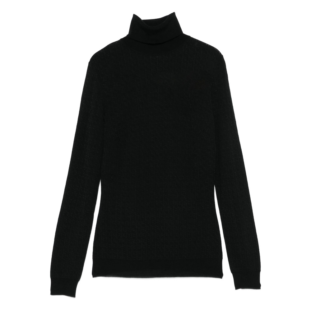 Elisabetta Franchi Turtleneck Ribbed Top