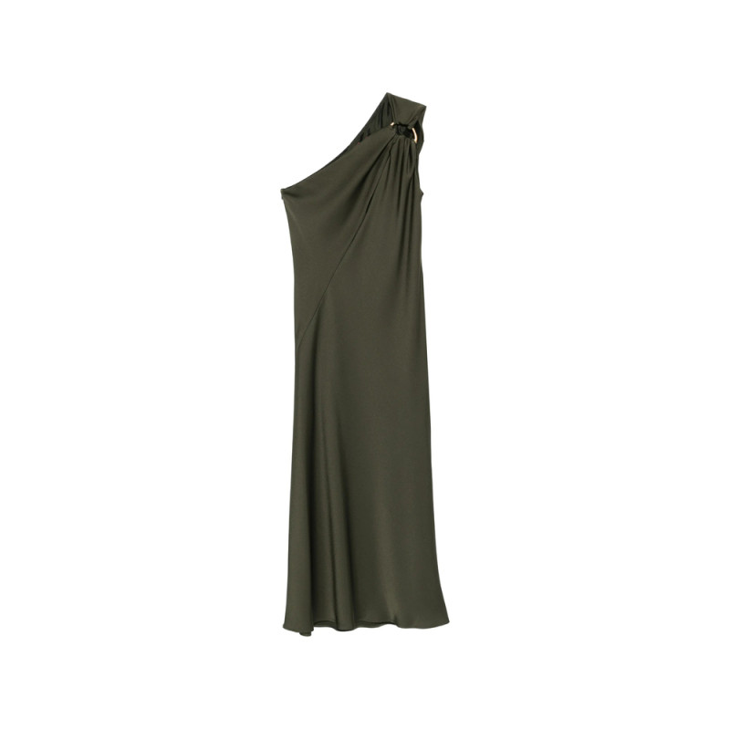 Max Mara Studio Ring One-shoulder Maxi Dress