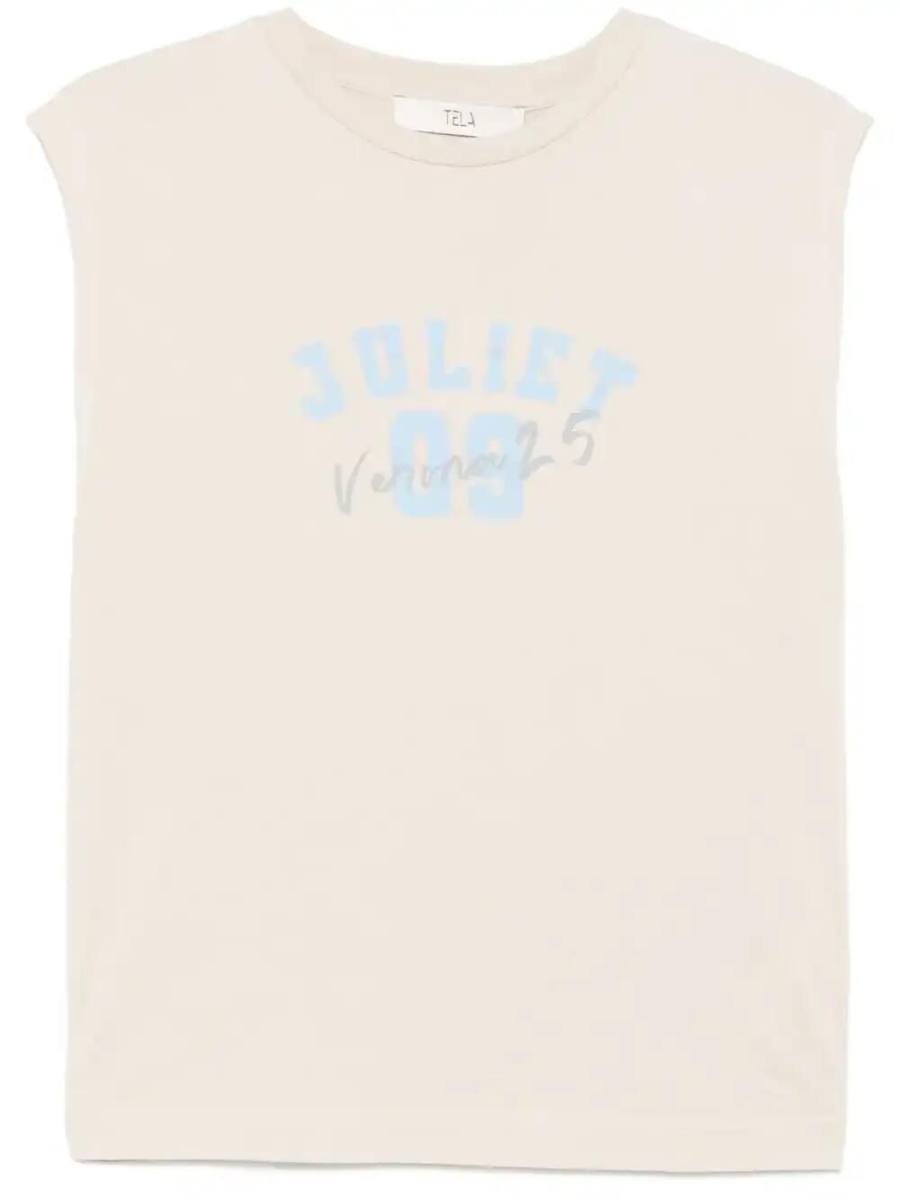 graphic-print tank top