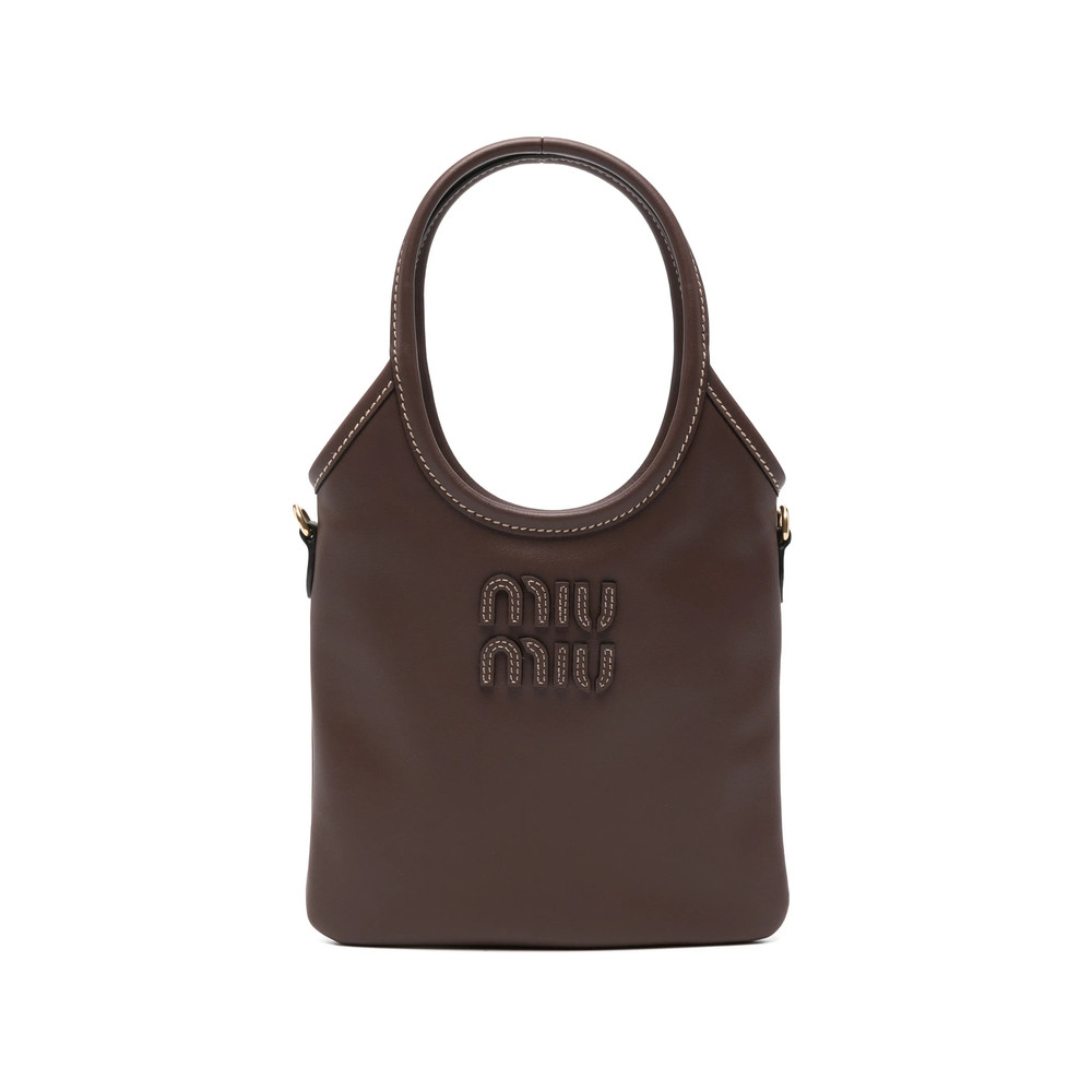 Miu Miu Logo-patch Top-handle Tote Bag