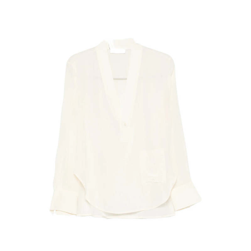 Victoria Beckham V-neck Patch-pocket Blouse