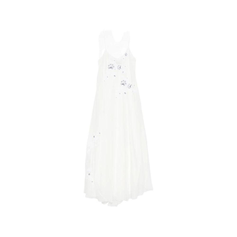 Ermanno Scervino Embroidered Slip Maxi Dress