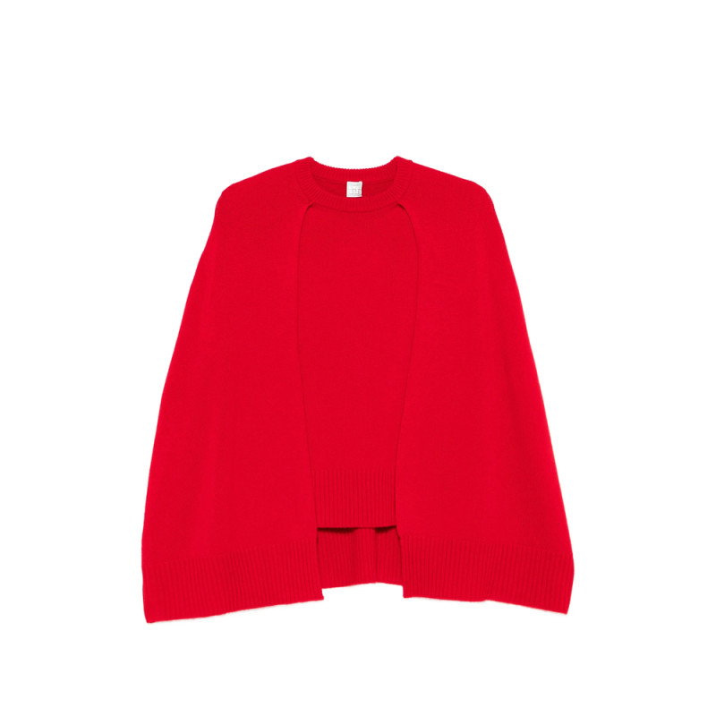 Toteme Cape-detail Round-neck Sweater