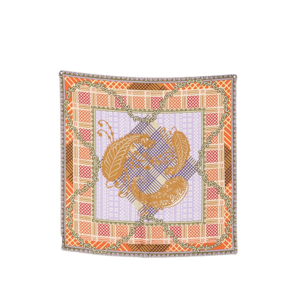 Mantero Print Patchwork-effect Scarf