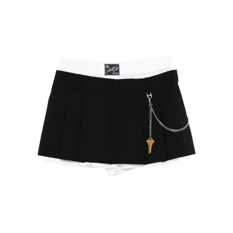 Alexander Wang Pleated Key-detail Shorts