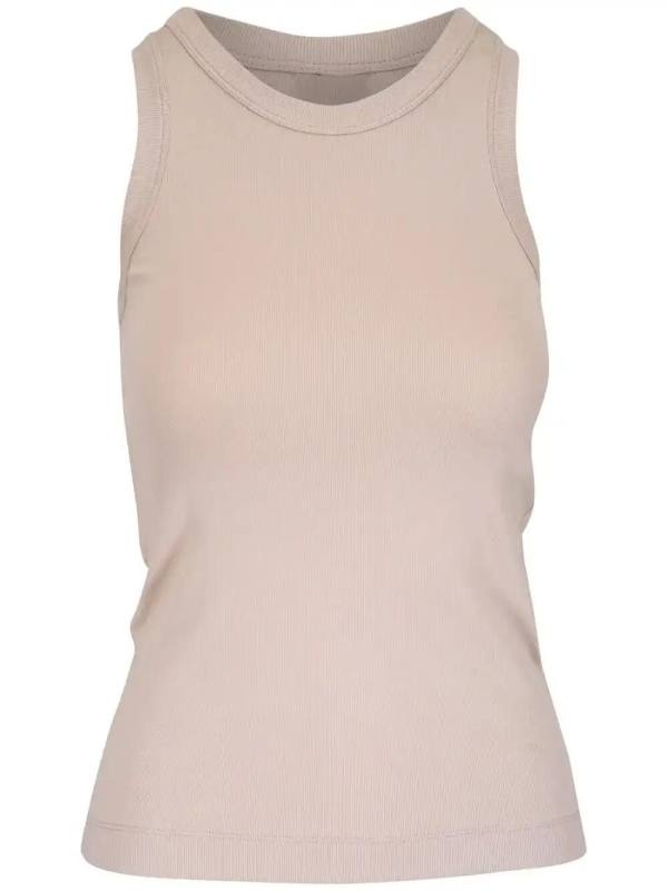fine-ribbed tank top