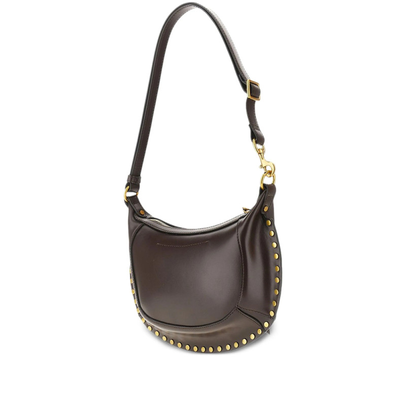 Isabel Marant Oskan Moon Studded Shoulder Bag