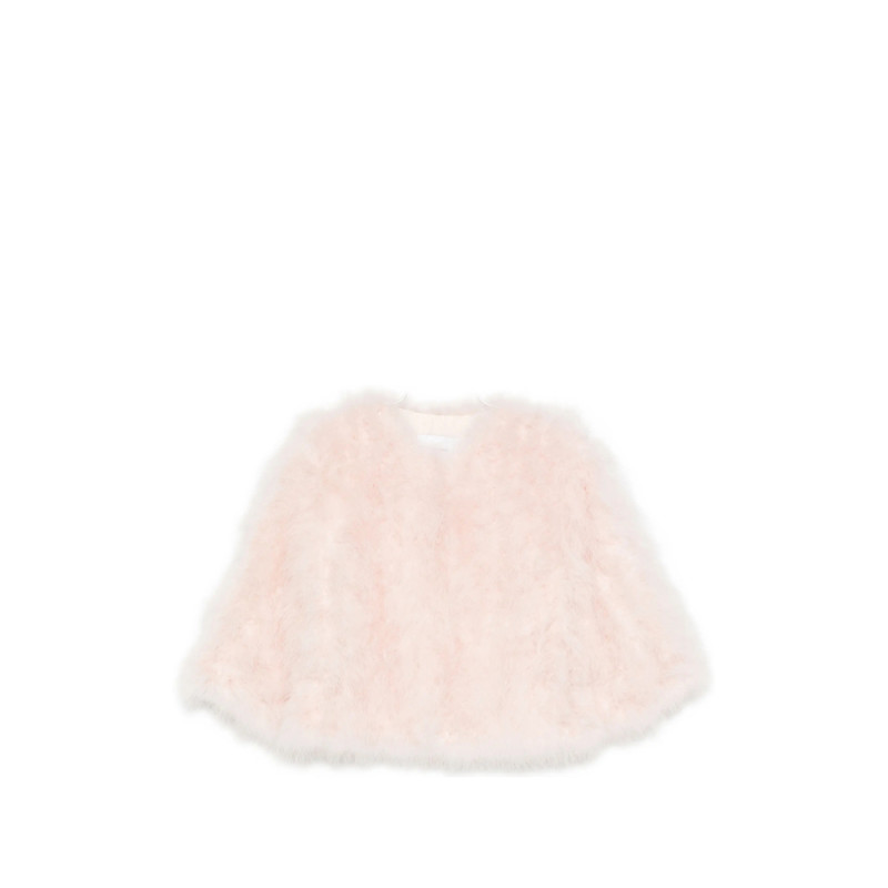 Yves Salomon Feather Crooped Jacket