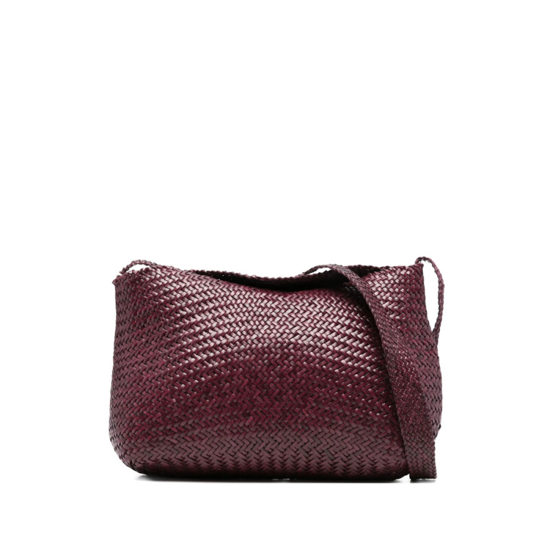 Dragon Diffusion Woven Leather Shoulder Bag