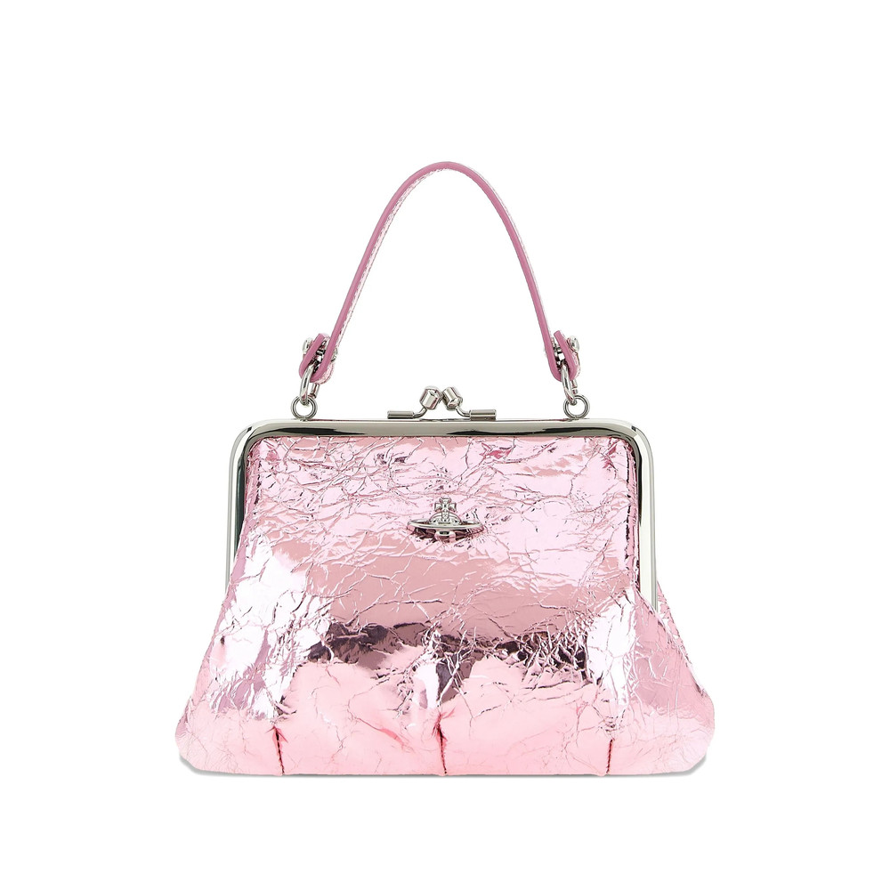 Vivienne Westwood Granny Frame Metallic-effect Tote Bag