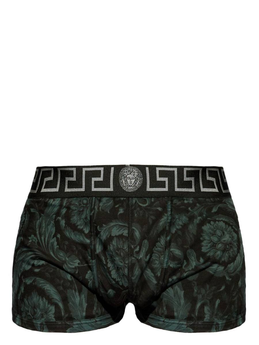 Barocco-print Greca-border boxers